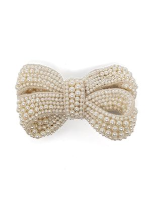 Jennifer Behr Bella pearl-embellished flip clip - White
