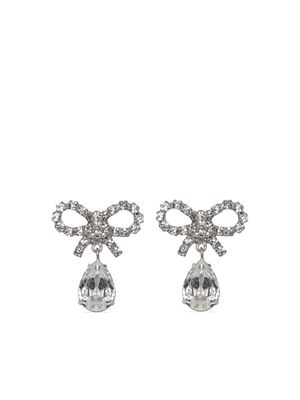 Jennifer Behr Bernie crystal-embellished drop earrings - Silver