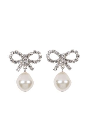 Jennifer Behr Bertie pearl drop earrings - Silver