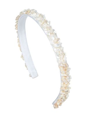 Jennifer Behr Beryl pearl embellishment headband - Neutrals