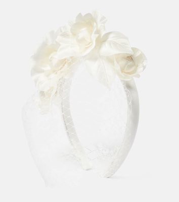 Jennifer Behr Bridal Camelia silk-blend headband