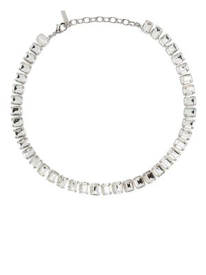 Jennifer Behr Corie crystal-embellished necklace - Silver
