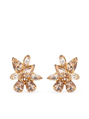 Jennifer Behr crystal-embellishment gold-tone earrings