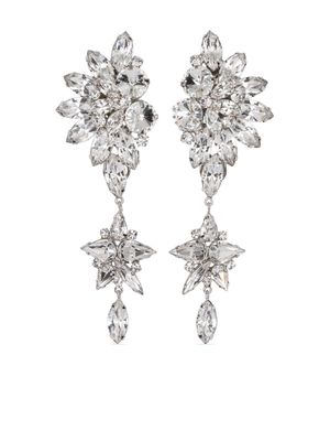 Jennifer Behr Emberlynn crystal-embellished earrings - Silver