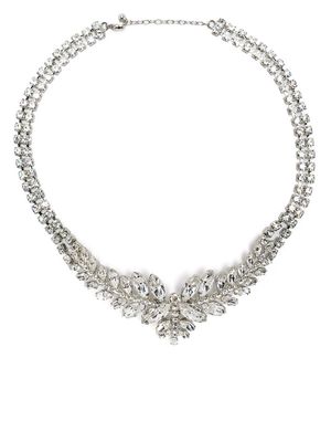 Jennifer Behr Genevieve crystal-embellished necklace - Silver