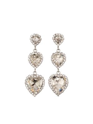 Jennifer Behr Hartley crystal embellished drop earrings - Silver