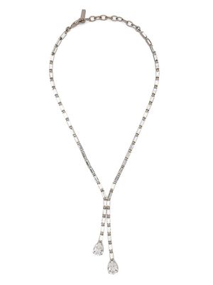 Jennifer Behr Jaelyn crystal-embellished necklace - Silver
