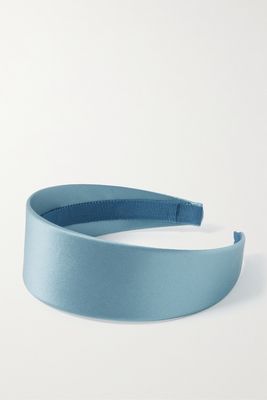 Jennifer Behr - Layla Silk-satin Headband - Blue