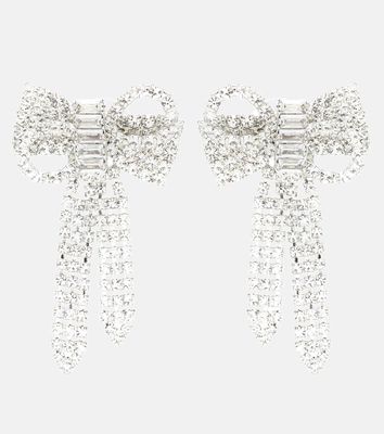 Jennifer Behr Lola crystal-embellished bow earrings