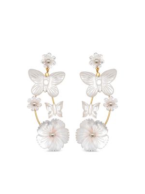 Jennifer Behr Makenna butterfly drop earrings - Gold