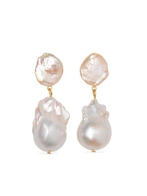 Jennifer Behr Moira pearl-pendant earrings - White