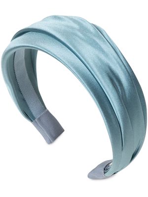 Jennifer Behr Natasha silk headband - Blue