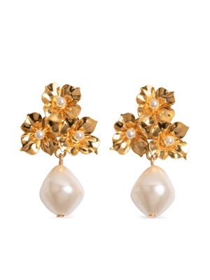 Jennifer Behr Paulina pearl-pendant earrings - White