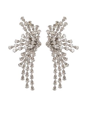Jennifer Behr Saphira crystal earrings - Silver