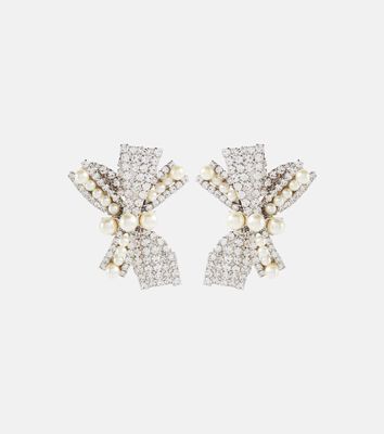Jennifer Behr Simone Swarovski® crystal and faux pearl earrings