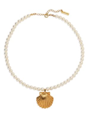 Jennifer Behr Siren shell-pendant necklace - White