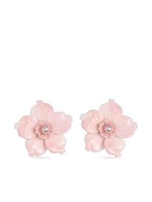 Jennifer Behr Tansey floral earrings - Pink