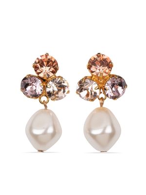 Jennifer Behr Tatiana embellished earrings - Pink