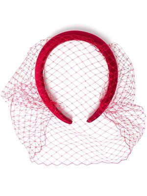 Jennifer Behr Tori Voilette headband - Red