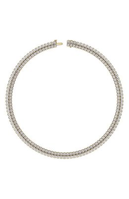 JENNIFER FISHER Double Row Lab Created Diamond Necklace - 33.45 ctw in 18K Yellow Gold