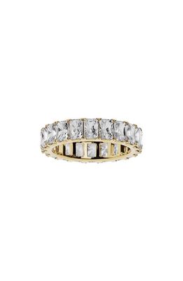 JENNIFER FISHER Emerald Cut Lab Created Diamond Eternity Ring in 18K Yellow Gold