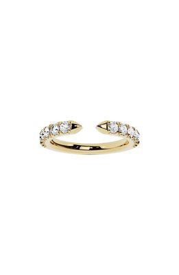 JENNIFER FISHER Lab Created Diamond Open Ring in 18K Yellow Gold