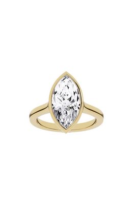 JENNIFER FISHER Marquise Lab Created Diamond Solitaire Ring - 4.0 ctw in 18K Yellow Gold