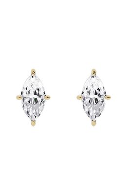 JENNIFER FISHER Marquise Lab Created Diamond Stud Earrings in 18K Yellow Gold