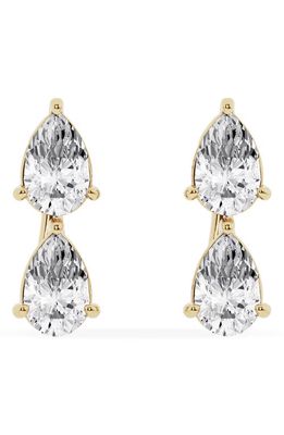 JENNIFER FISHER Pear Cut Lab Created Diamond Fashion Stud Earrings in 18K Yellow Gold