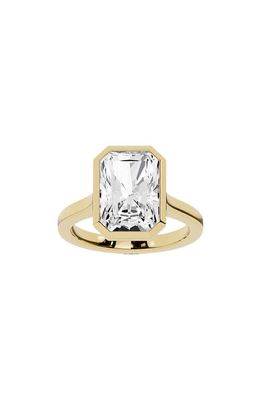 JENNIFER FISHER Radiant Lab Created Diamond Solitaire Ring - 6.0 ctw in 18K Yellow Gold