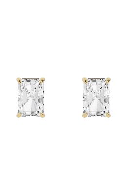 JENNIFER FISHER Radiant Lab Created Diamond Stud Earrings in 18K Yellow Gold