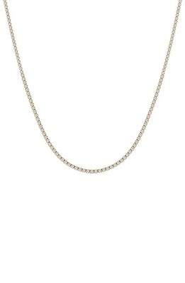 JENNIFER FISHER Round Cut Lab Created Diamond Tennis Necklace in 18K Yellow Gold