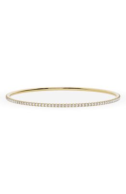 JENNIFER FISHER Round Lab Created Diamond Tennis Bangle Bracelet in D2.50Ct - 18K Yellow Gold