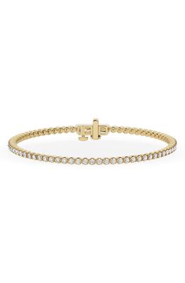 JENNIFER FISHER Round Lab Created Diamond Tennis Bracelet in 18K Yellow Gold