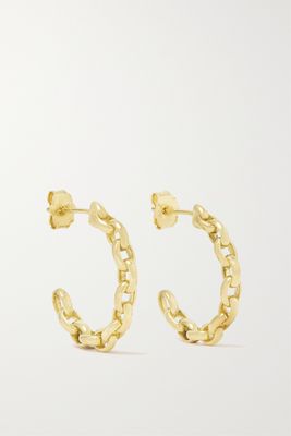 Jennifer Meyer - Mini Edith 18-karat Gold Hoop Earrings - one size