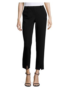 Jennifer Pleated Straight-Leg Pants