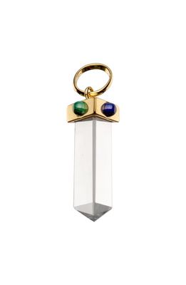 Jennifer Zeuner Amara Charm in 14K Yellow Gold Plated Silver 