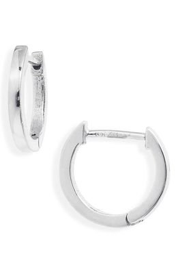 Jennifer Zeuner Grace Huggie Hoop Earrings in Sterling Silver