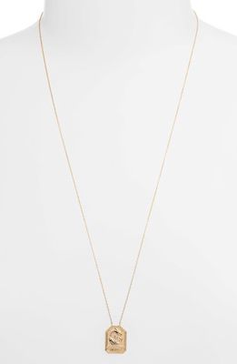 Jennifer Zeuner Kiana Zodiac Pendant Necklace in Pisces Gold