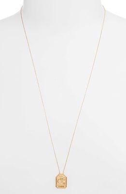 Jennifer Zeuner Kiana Zodiac Pendant Necklace in Scorpio Gold