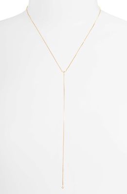 Jennifer Zeuner Mallory Diamond Y-Necklace in Yellow Gold