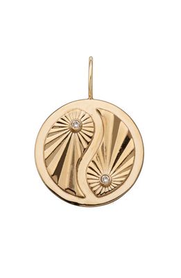 Jennifer Zeuner Monroe Charm in 14K Yellow Gold Plated Silver 