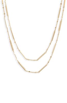 Jennifer Zeuner Patti Double Chain Necklace in Yellow Gold