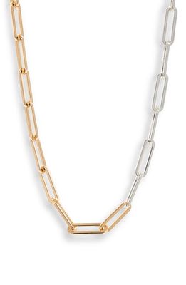 Jenny Bird Andi Paperclip Link Necklace in Two Tone