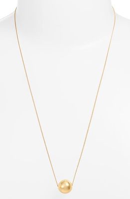 Jenny Bird Aurora Imitation Pearl Pendant Necklace in High Polish Gold