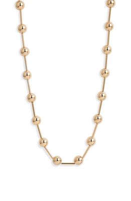 Jenny Bird Celeste Bead Station Necklace in High Polish Gold