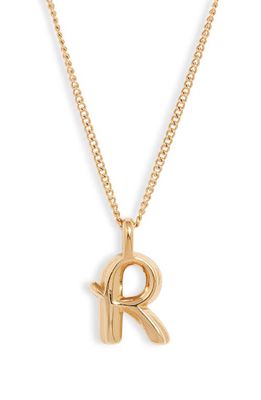 Jenny Bird Customized Monogram Pendant Necklace in High Polish Gold - R