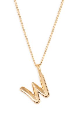 Jenny Bird Customized Monogram Pendant Necklace in High Polish Gold - W