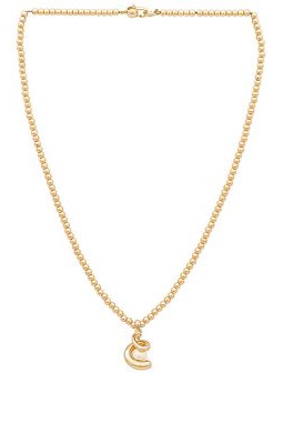 Jenny Bird Daphne Necklace in Metallic Gold.