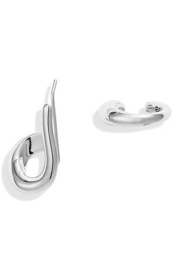 Jenny Bird Dara Ear Cuff in High Polish Silver